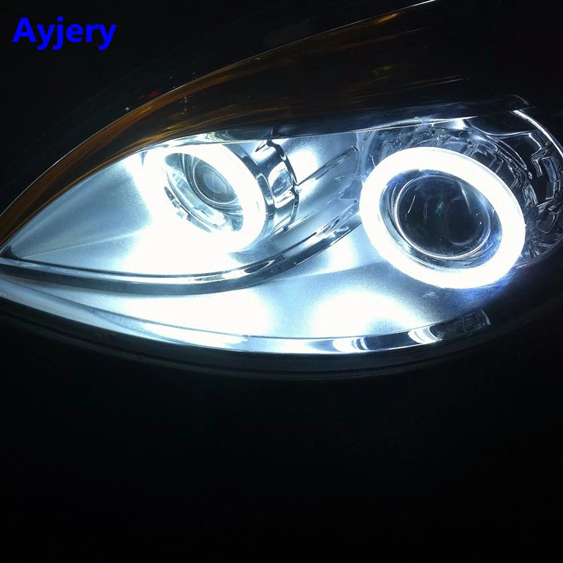 AYJERY 2 шт. COB 100 мм ангельские глазки 72 SMD LED авто гало кольцо автомобиль мотоцикл с