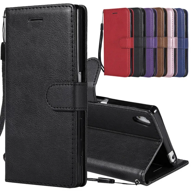 

For Sony Xperia Z5 Case Leather Wallet Phone Case Sony Z3 Mini Case Luxury Flip Leather Cover For Sony Xperia Z3 Z5 Compact Case