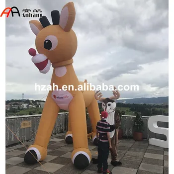 

Xmas giant inflatable reindeer animated rudolph red nosed reindeer