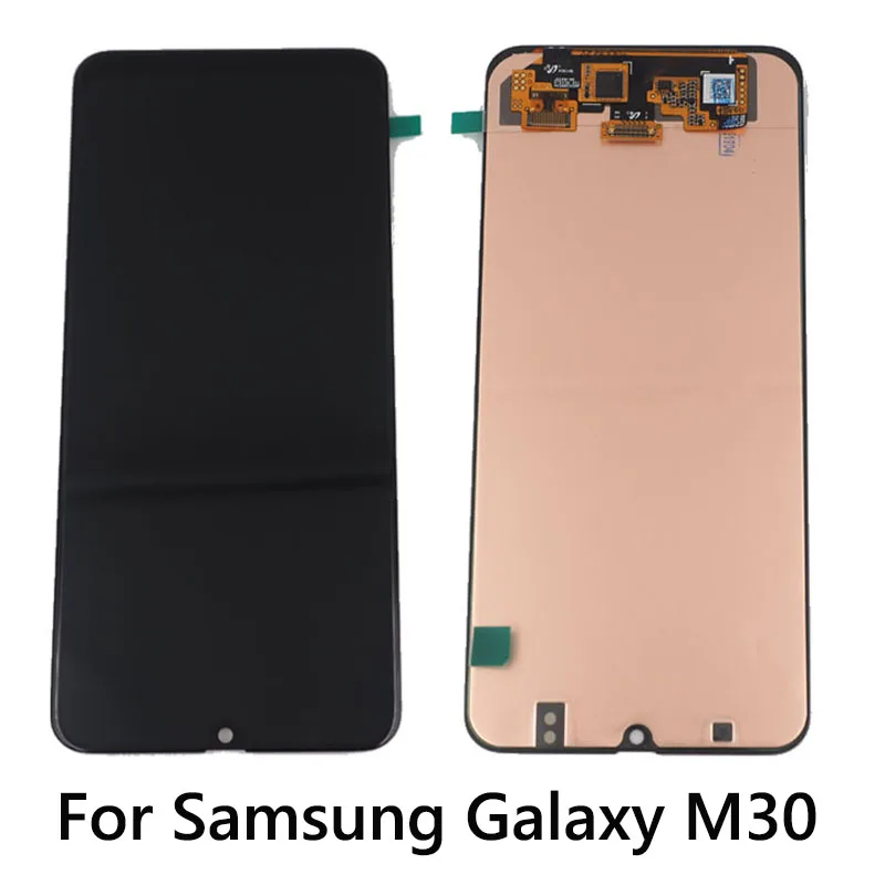ЖК дисплей Super Amoled для Samsung Galaxy M30 M305F сменный с сенсорным экраном и дигитайзером в