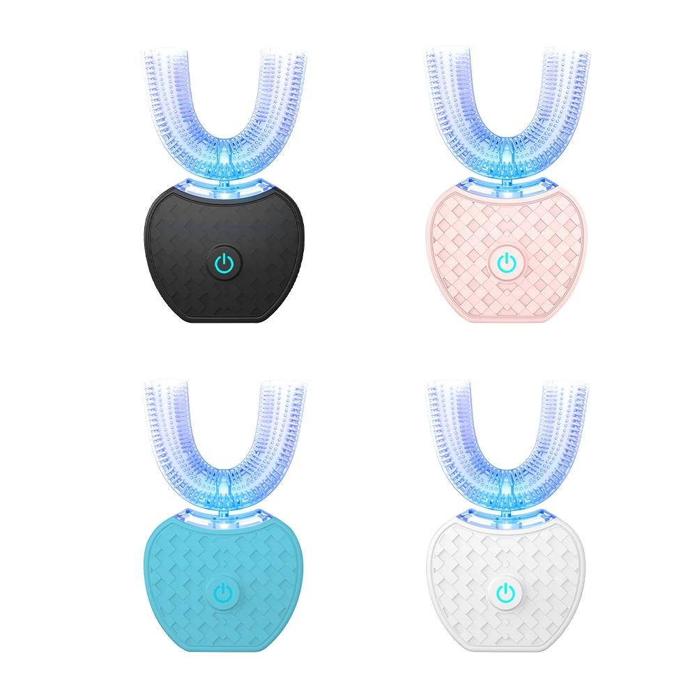 360 Degrees Sonic Automatic Electric Toothbrush USB Rechargeable Intelligent Ultrasonic Silicon Toothbrush 4 Modes U Type Timer 360 Degrees Sonic Automatic Electric Toothbrush USB Rechargeable Intelligent Ultrasonic Silicon Toothbrush 4 Modes U Type Timer
