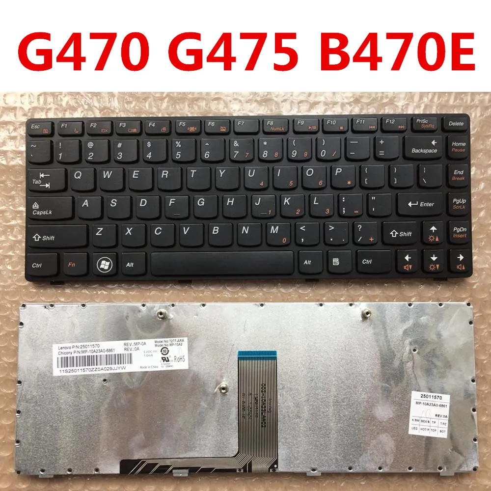 Genuine Laptop Keyboard for Lenovo G470 G475 B470E Original Notebook | Компьютеры и офис