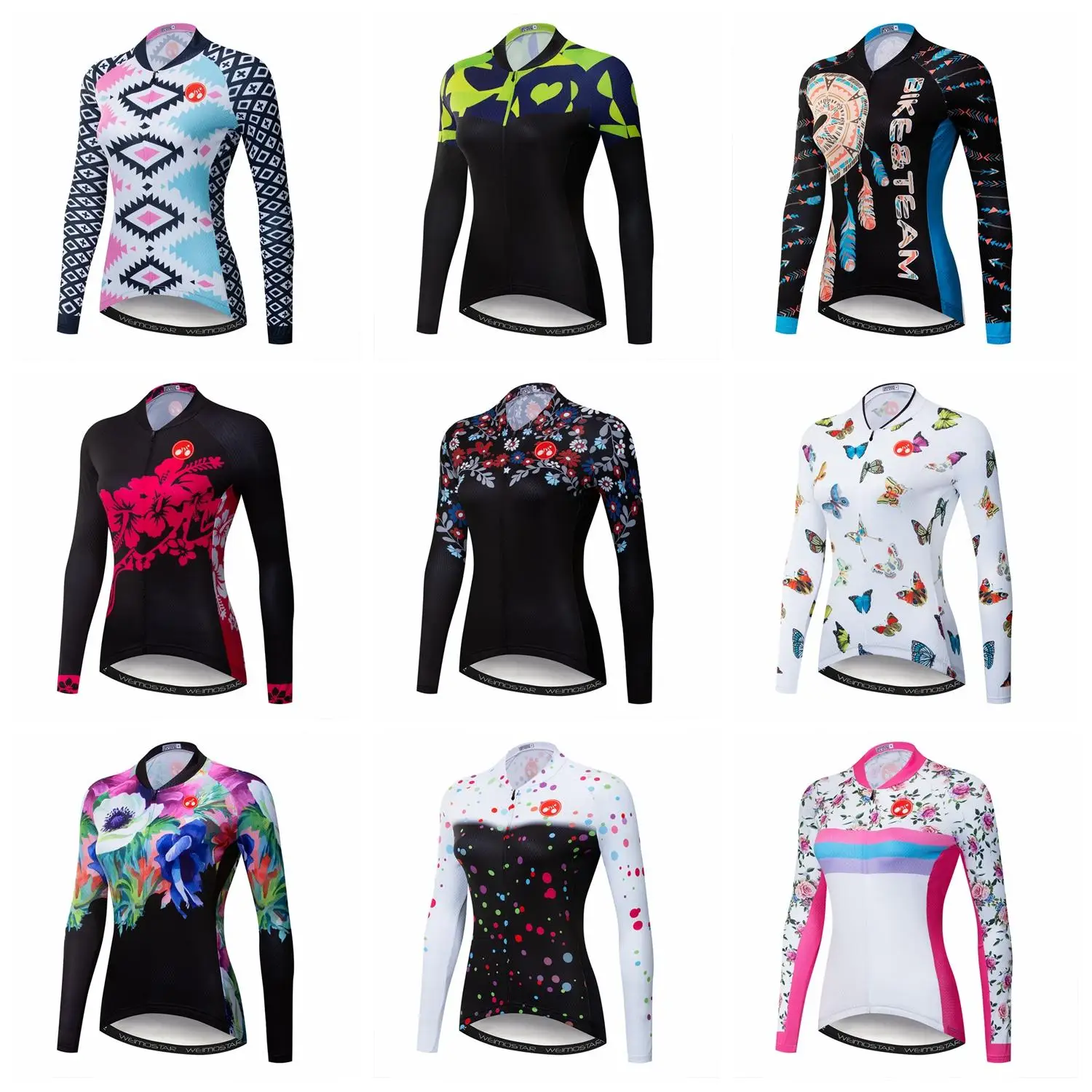 

Women MTB Cycling Jersey Shirts Long Sleeve Winter Autunm Bicycle Clothing Sports Quick Dry Ropa ciclismo Maillot Bike Jerseys