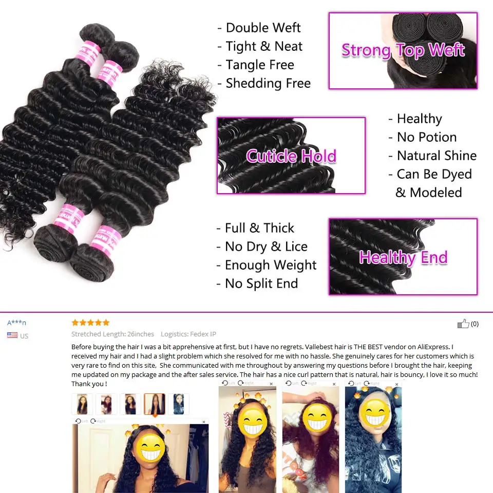 Brazilian Deep Wave Frontal 13x4 Ear To Ear Lace Frontal Closure With Baby Hair Remy Human Hair Frontal 8-20 Inch SalonChat Brazilian Deep Wave Frontal 13x4 Ear To Ear Lace Frontal Closure With Baby Hair Remy Human Hair Frontal 8-20 Inch SalonChat