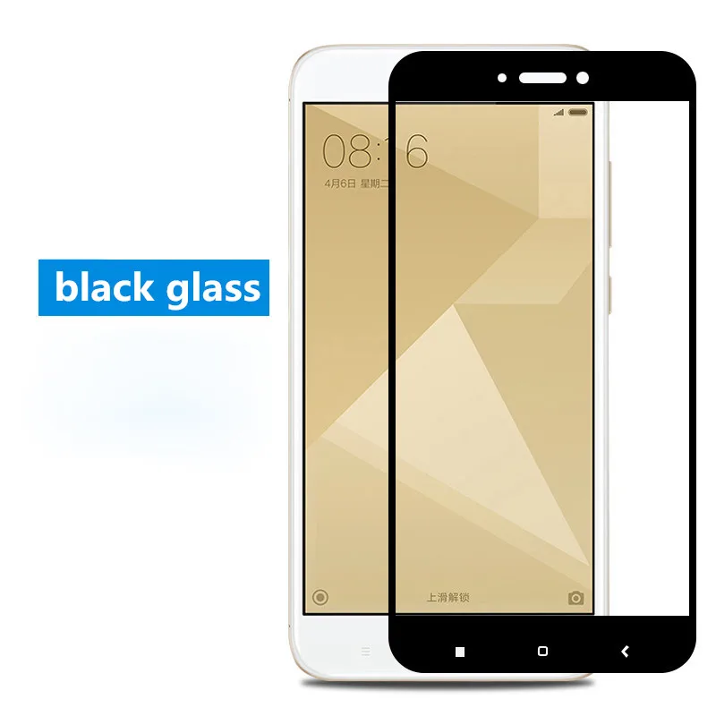 wangcangli Full Cover Screen Protector for Xiaomi Redmi 4X Glass on Tempered Glass Phone for Xiaomi Redmi 4X Tempered Glass