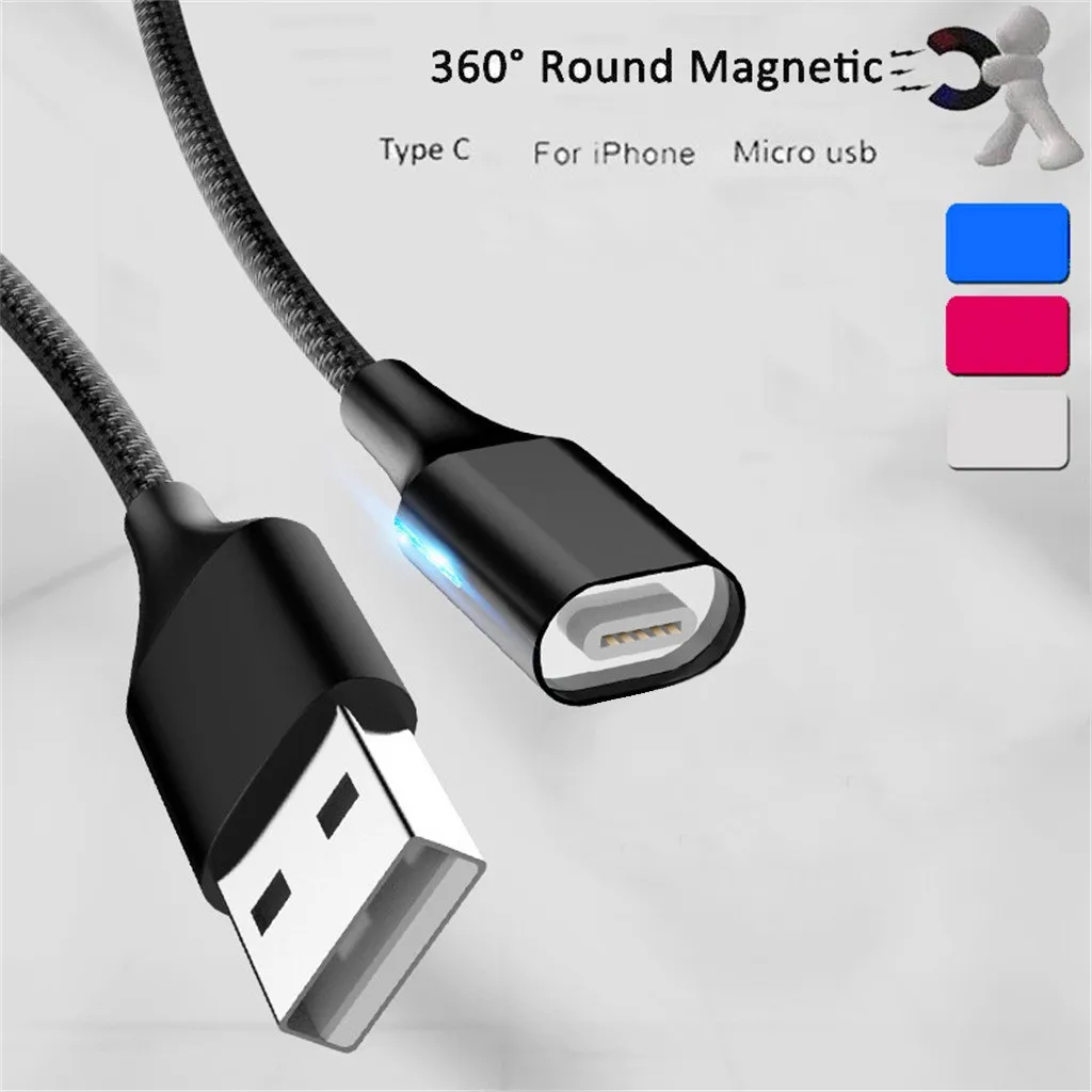 Мини Usb кабель 1,2 м 5A круглые магнитные очки для быстрой Зарядное устройство кабель 3in1 для Тип C/iOS/микро USB кабель для Android телефон z9 32