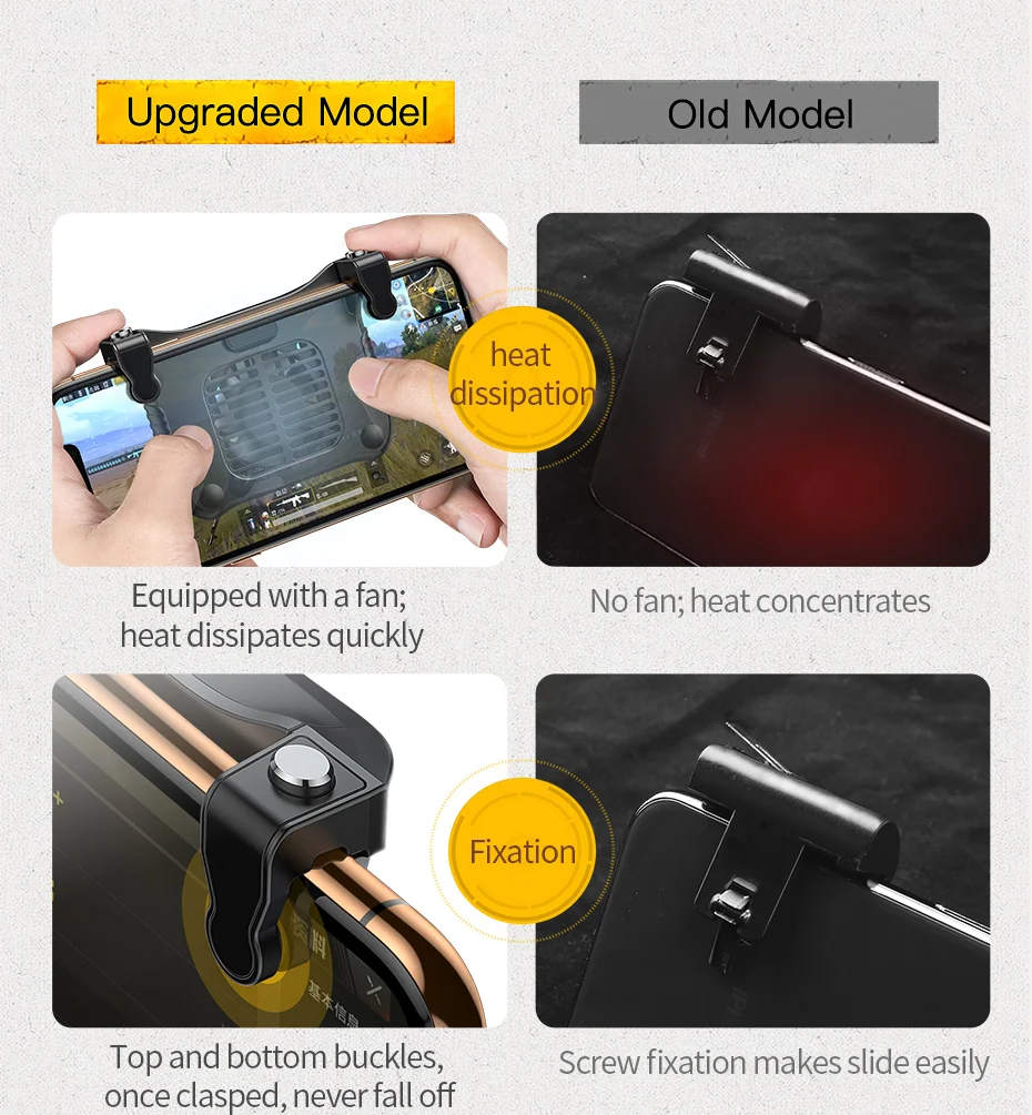Baseus геймпад джойстик телефон кулер стрелок триггер Кнопка огня для iPhone Xs Max Xiaomi Andriod мобильный телефон игровой контроллер