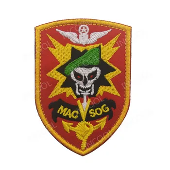 

MACV-SOG Embroidery Patch Tactical Military Assistance Command Patch Emblem Badges Appliques Combat Embroidered Patches