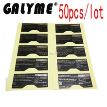 50 шт./лот новое поступление черный Подсветка Пластик черный Цвет Стикеры ярлык тег Стикеры для gameboyadvancesp GBASP консоли