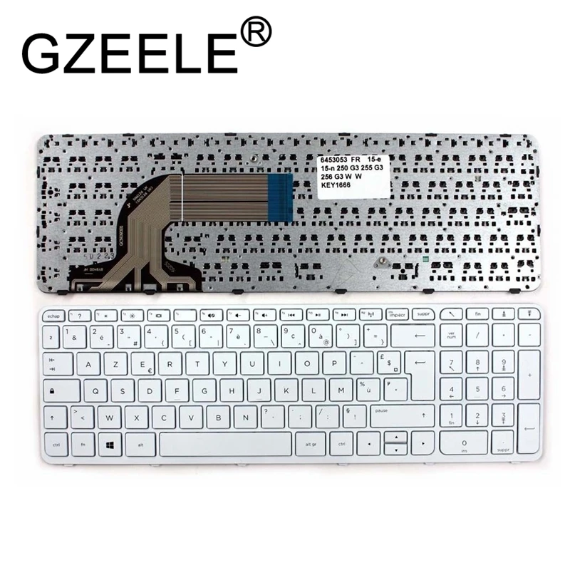 Новая клавиатура GZEELE для ноутбука hp Pavilion 15-e 15-n 250 G3 255 g3 256 g3 AZERTY FR