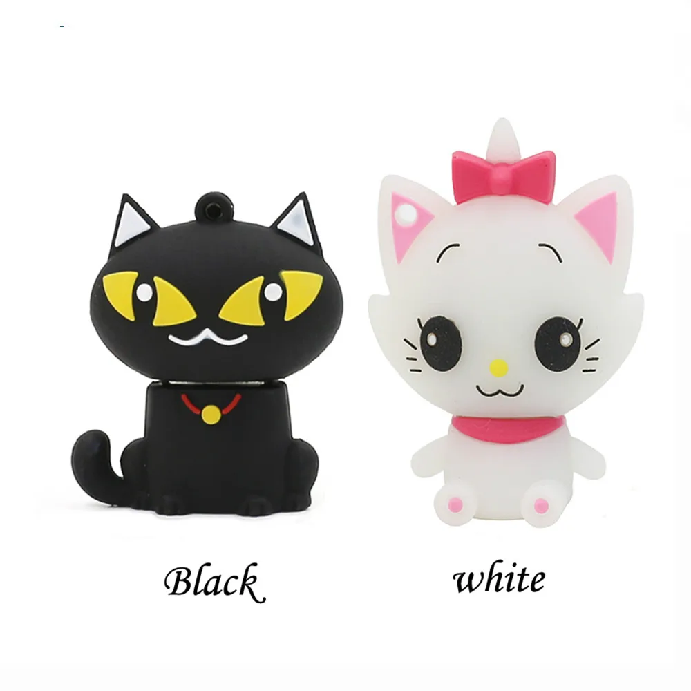 USB флеш накопитель Catoon милый черный Кот ручка Флешка 4g 8g 16gb 32gb 64GB флешка