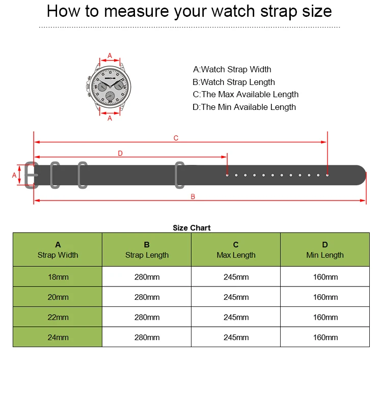 NL07  SIZE CHART