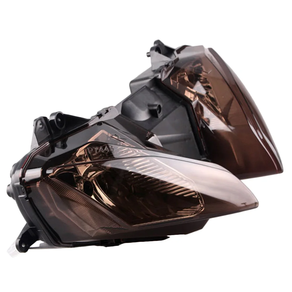 Передняя фара мотоцикла освещение для Yamaha YZF R6 600 2008 2009, запчасти для замены, коричневый