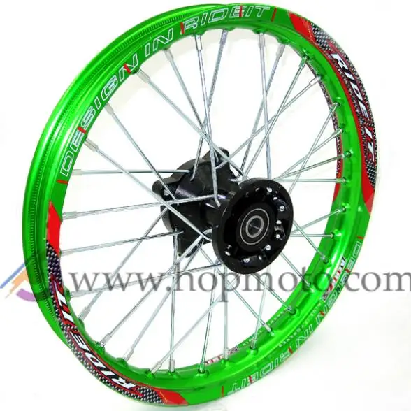 Green Pit Bike Racing 1 40-14 &quotдюймовый передний обод колеса из сплава с 32 отверстиями