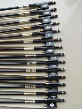 1 PC Carbon Fiber Violin Bow 4/4 Ebony Frog In Different Colors White Bow Hair