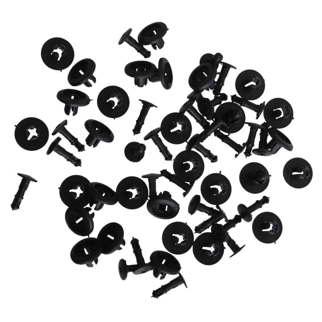 

30Pieces Black 8mm Push-Type Bumper Fastener Rivet Retainer Clip for Mazda BC1D-56-145 for Mazda Protege 1996-On