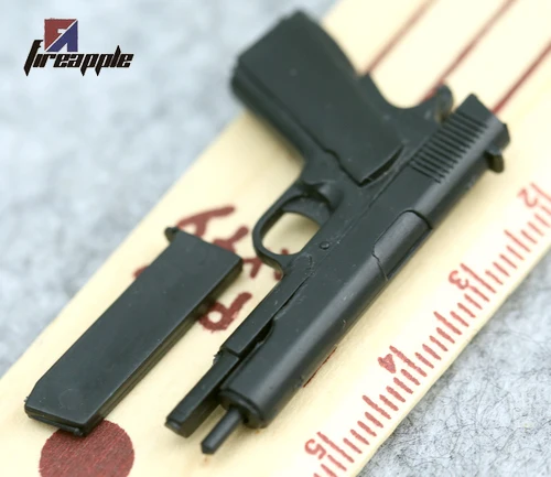 1:6 M1911 A1 пистолет Модель для 1" фигурка пластиковая черный солдат Оружие Игрушка