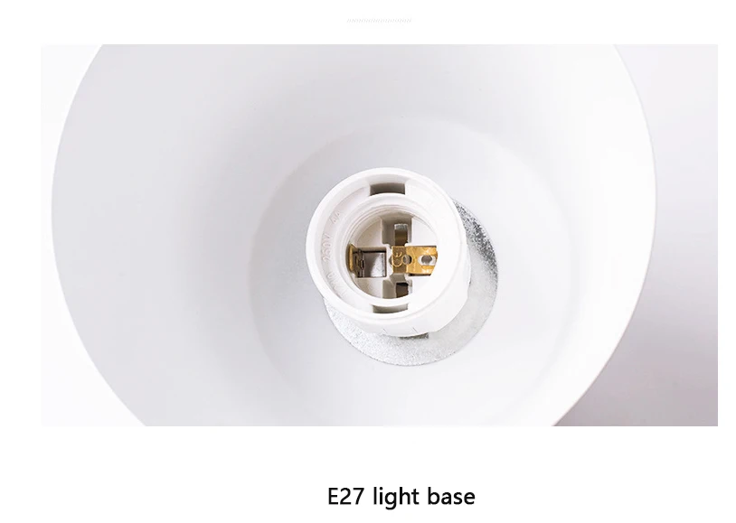 Modern Led Ceiling Light Fixture Iron Lampshade With Wood Adjustable Angle Nordic Indoor Hanging Lamp Corridor Aisel E27 White