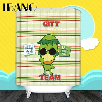 

Monkey Shower Curtain Customized Bath Curtain Waterproof Polyester Fabric Shower Curtain For Bathroom With 12 Hooks