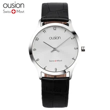 New Ousion Women Dress Watches,Watches Men Luxury Brand Fashion& Casual Lover couple Leather strap Ladies watch