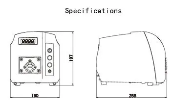 BT101S/DG6 2 (6 рулонов/колес канала) дешевый перистальтический насос переменной
