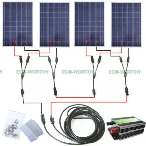 

COMPLETE KIT 400W 400Watts Photovoltaic Solar Panel 24V System RV Boat battery charger