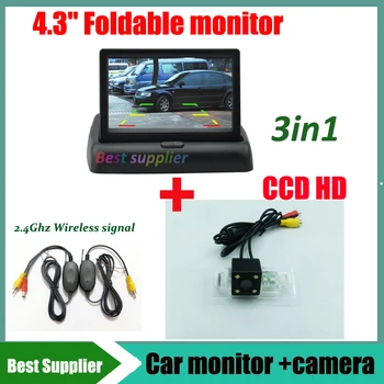 

3in1 car monitor + Wireless car rear view Camera For BMW X5 X1 X6 E39 E46 E53 E82 E88 E84 E90 E91 E92 E93 E60 E61 E70 E71 E72