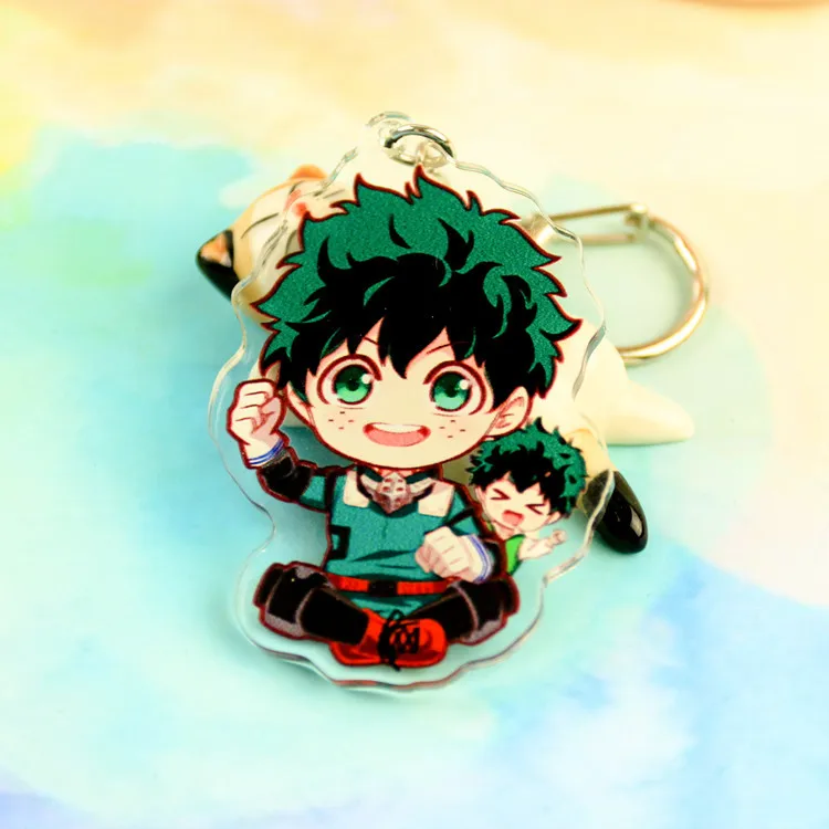 Японский аниме My Hero academic Midoriya Izuku Todoroki Shoto Косплей Kawaii акриловый брелок Подвеска