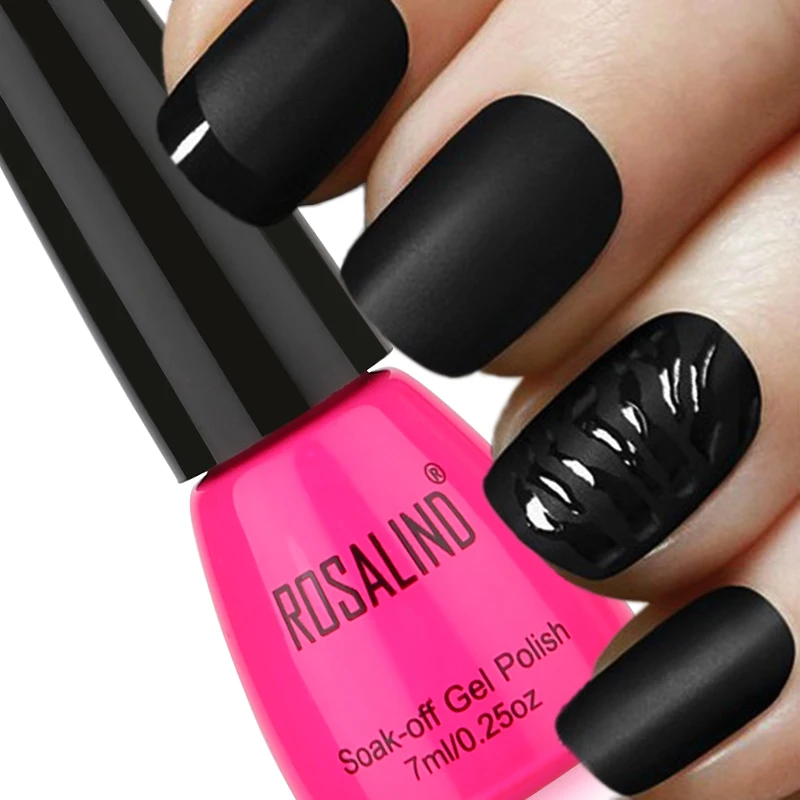 Розалинд Роза бутылку 7 мл Matt Top Coat гель лак для ногтей Nail Art Гель выдерживает