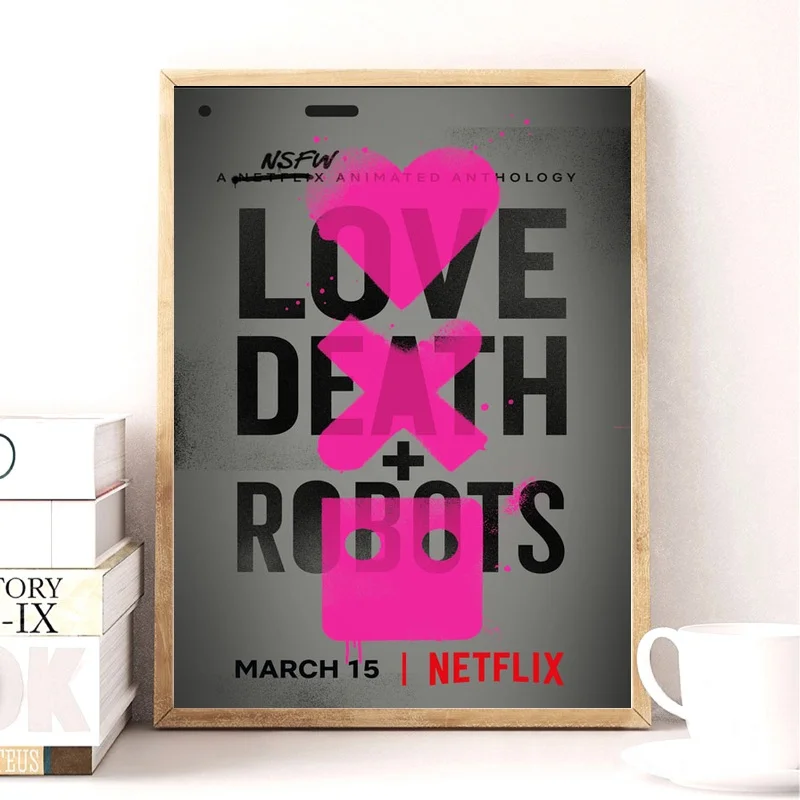 

Wall Art Canvas Painting Love Death Robots Anime Movie Nordic Posters And Prints Decoration Wall Pictures For Living Room