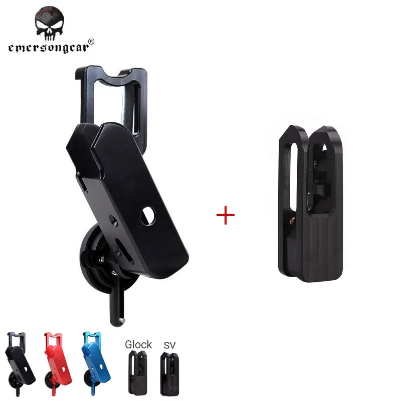 Горячая Распродажа Emersongear IPSC алюминиевая гоночная кобура и блок вставки для: SV Glock