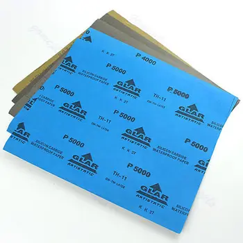 

5 sheets Sandpaper sand paper Waterproof Paper 9"x11" Wet/Dry Silicon Carbide