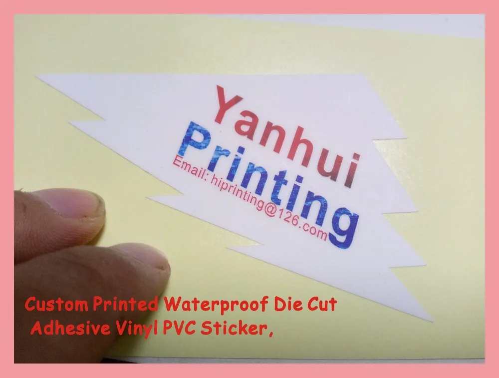 

send to zhejiang sticker Custom Printed Waterproof Die Cut Adhesive Vinyl PVC Sticker,
