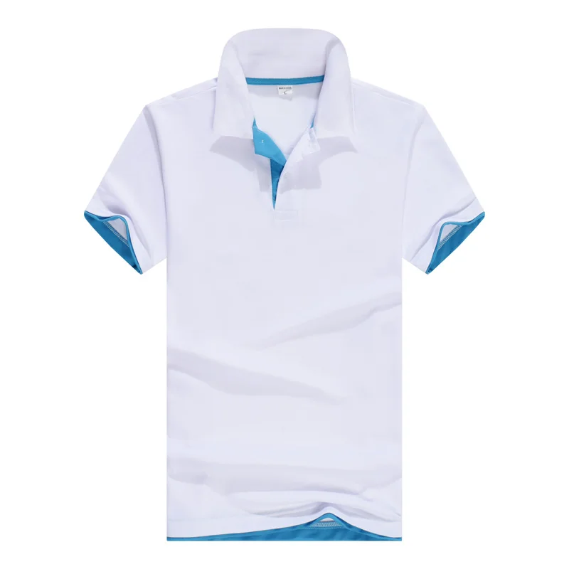 

Men Summer High Quality Short Sleeve Casual POLO Shirt Mens Solid Color Business Brand Pure Cotton Polo Shirts Plus Size S-3XL