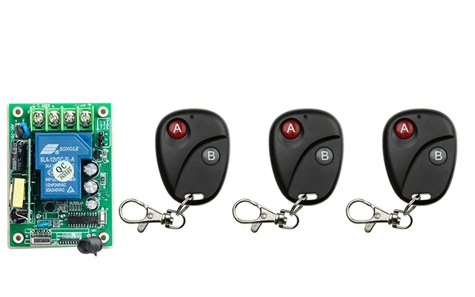 

85V 110V 120V 220V 250V 1CH 30A Radio Controller RF Wireless Relay Remote Control Switch 3 Transmitter +1Receiver window /lamp