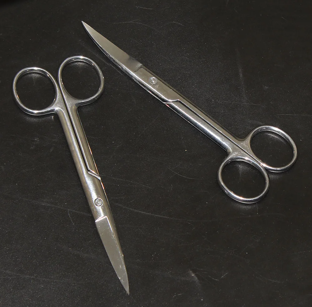 Хирургические ножницы из нержавеющей стали с прямым изгибом 14 см|household scissors|scissors
