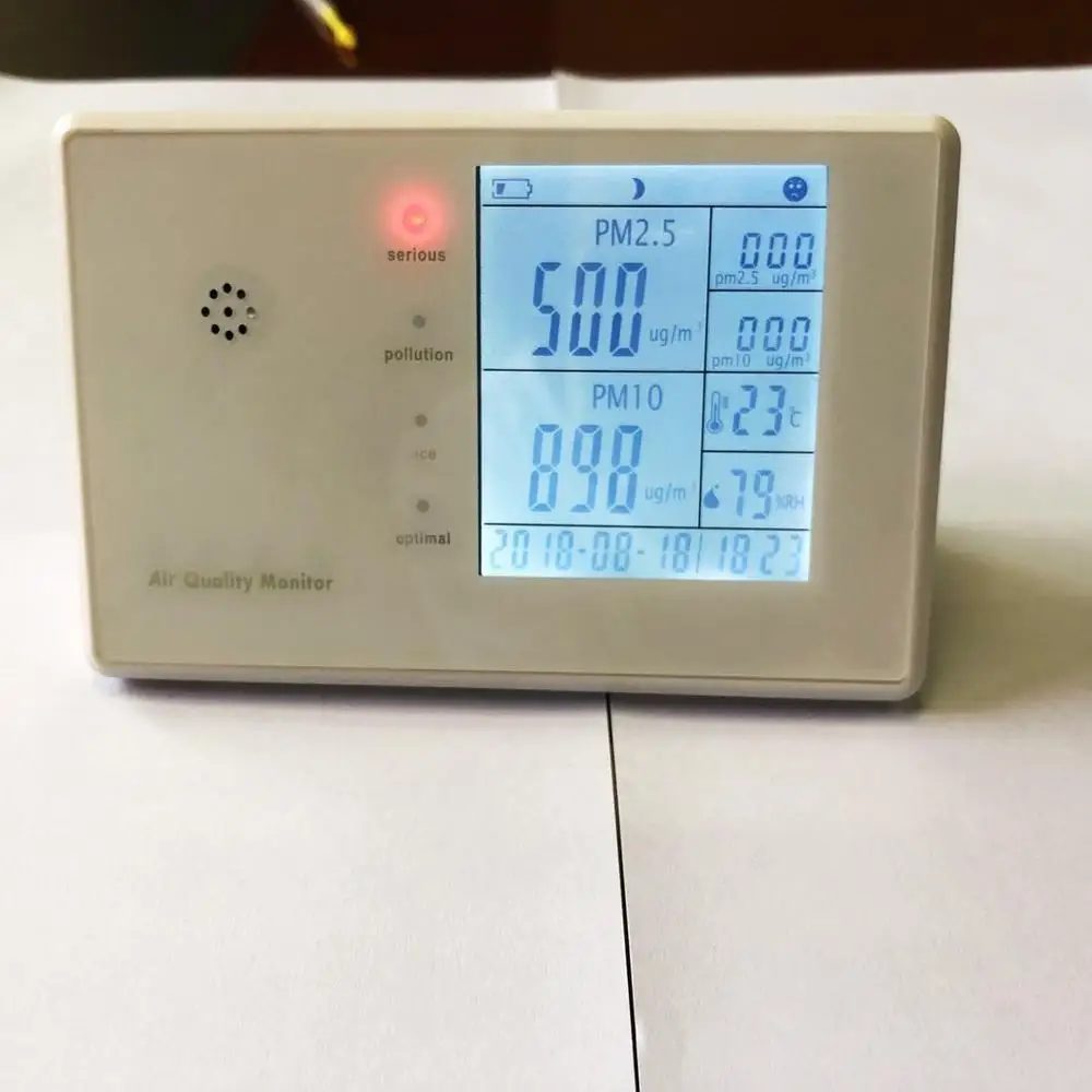 Портативный детектор газа HCHO TVOC PM2.5 pm10 Temp RH детектор качества воздуха детектор без радиона из Китая