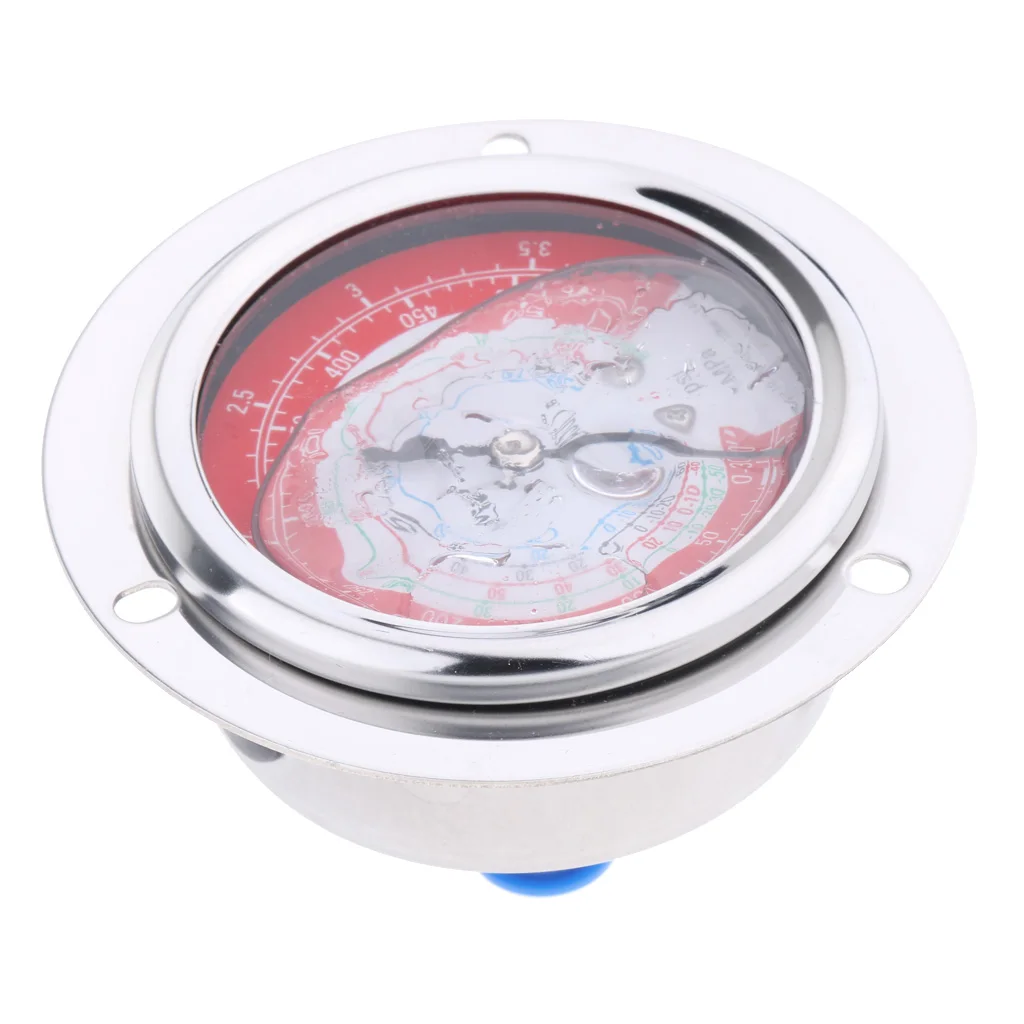 2PCS Liquid Filled Pressure Gauge for Water Oil Hydraulic 3.8MPa 1.8MPa