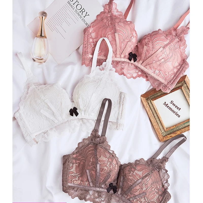 

Women Lace Bra Set Lingerie Set Sexy ladies Underwear set female Bralette and panties Set Bras soft Comfortable girls intimates