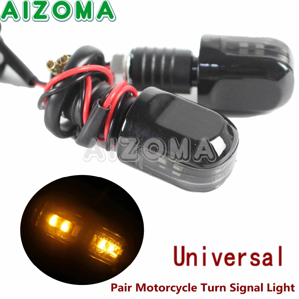 

Motorcycle LED Turn Signal Light 7.8'' 22mm Handlebar End Indicators Blinker Lamp E-MARK for Honda Yamaha KTM Suzki Kawasaki