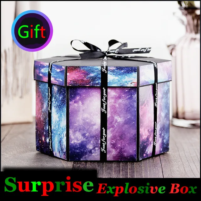 surprise explosion box diy photos album manual craft lovers romantic