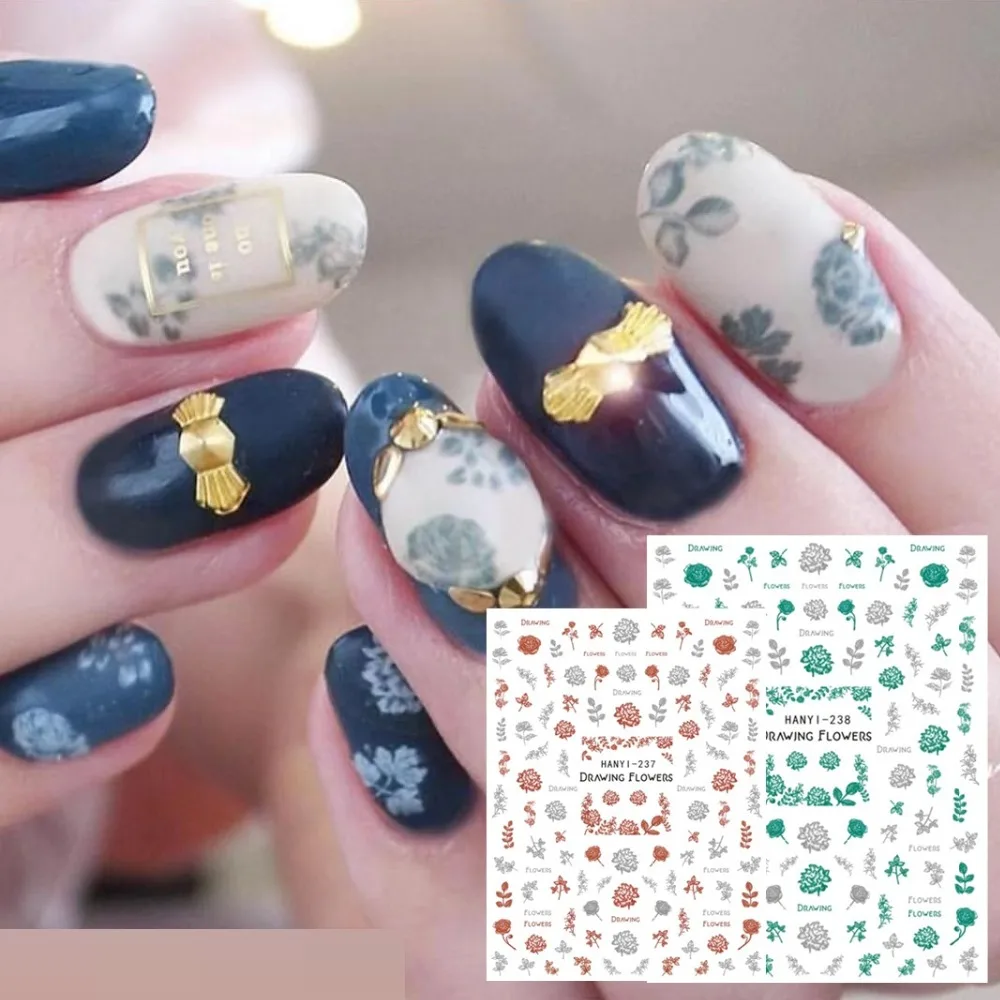 HANYI series 238 F Стильные наклейки шаблон для самостоятельного украшения