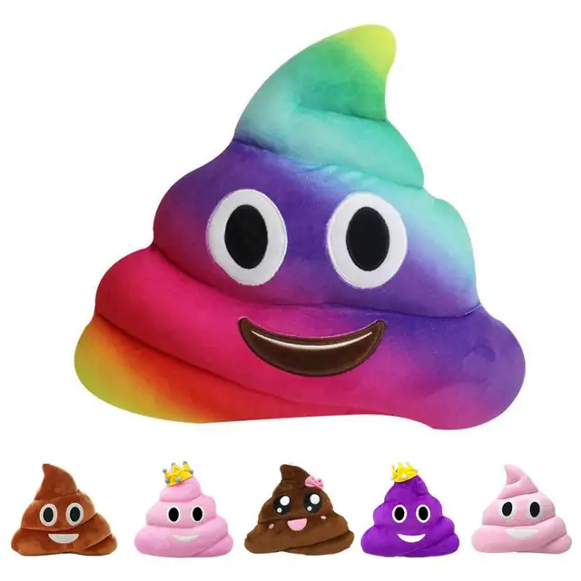kawaii nette emoji smiley kissen kissen ausgestopften plusch kawaii nette emoji smiley kissen kissen ausgestopften plusch spielzeug puppe poop gesicht smiley poop kissen hause