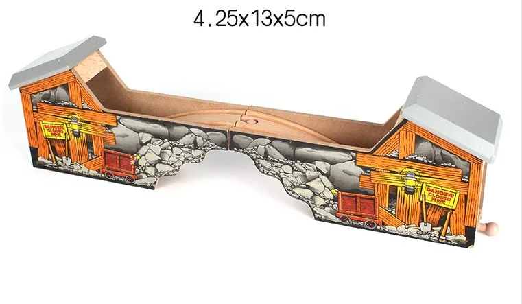 TTC40 W-BRIDGE деревянный трек игрушка поезд сцена трек аксессуары Игрушка BRIO автомобиль грузовик локомотив двигатель железная дорога игрушки для детей AA