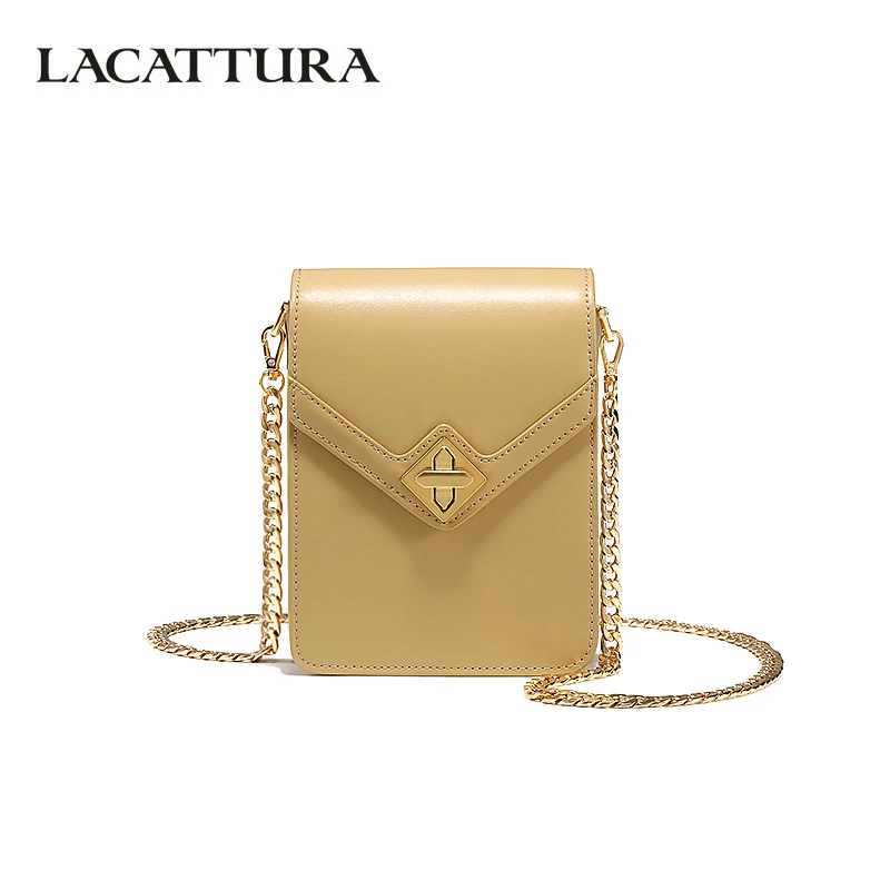 

LACATTURA Women Shoulder Bag Designer Small Summer Bags Lovely Phone Chain Handbag Ladies Messenger Bag Crossbody for Female