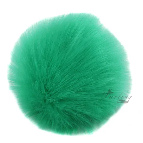 Выберите цвет DIY 12 шт. искусственная 8 см ручная работа кролик мех шары помпоны для брелока цепочка для ключей висячий мешок шляпа Шарм DIY - Цвет: Fruit Green