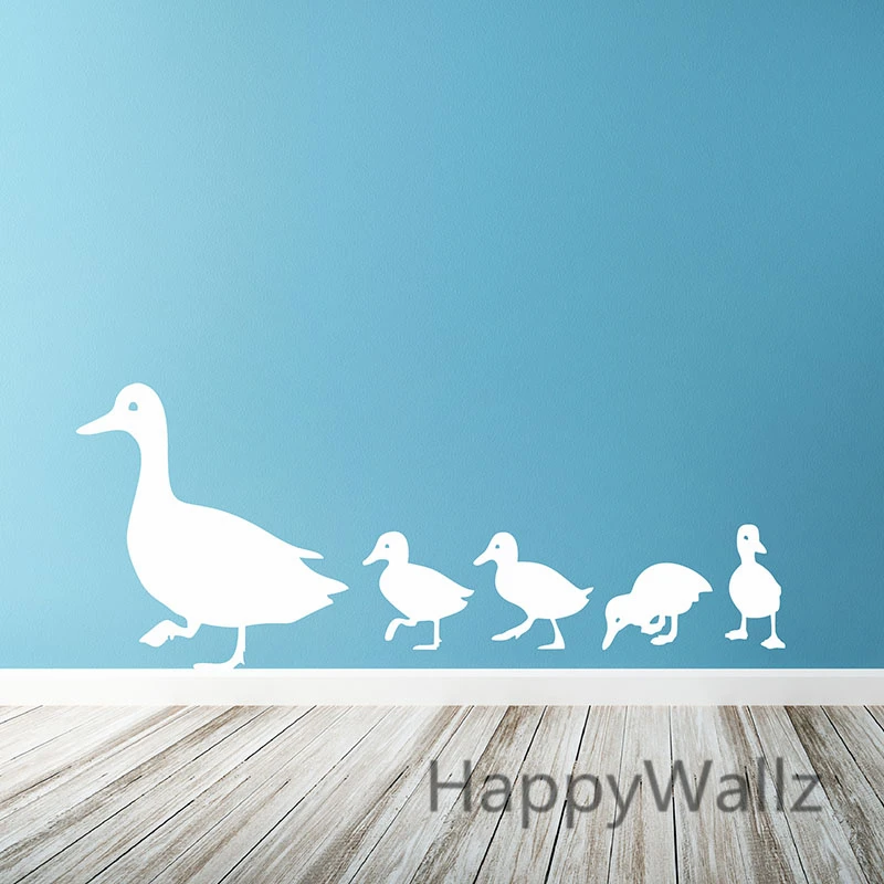 Adzif Duck and Ducklings Wall Decals Multicolored Adzif Duck and Ducklings Wall Decals Multicolored