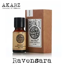 AKARZ известный бренд натуральная ароматерапия Ravensara эфирное масло уход за кожей лица Уход за телом расслабляющий очищающий дезинфекция воздуха Ravensara масло