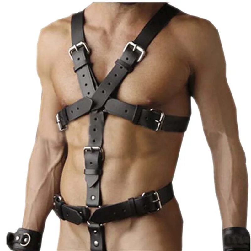 Bdsm bondage handcuffs leg wrist ankle cuffs cross straps restraints