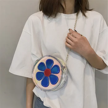 

New Women Sunflower Laser Transparent Crossbody Bags Messenger Shoulder Beach Bag